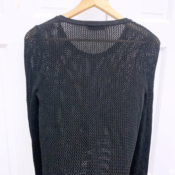 Sandro Open Knit Fringe Sweater - Picture 10 of 11